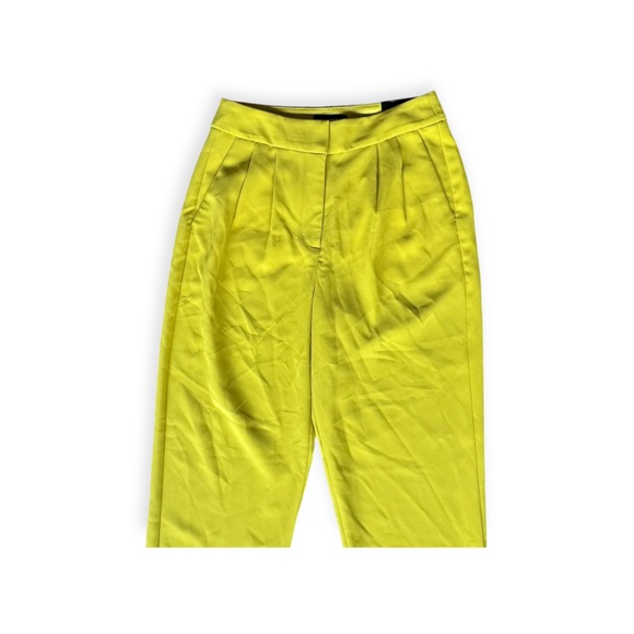 Express ankle super high rise pants Stylish chinos bright hue Size 4 small new - Picture 2 of 13